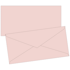 Briefumschläge Universalpapier | DIN lang, 80 g/m², rosé, 10 Stück