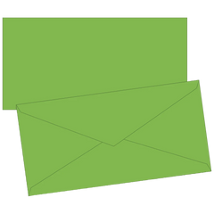 Briefumschläge Universalpapier | DIN lang, 80 g/m², hellgrün, 10 Stück
