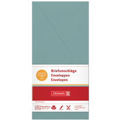 Briefumschläge Universalpapier | DIN lang, 80 g/m², petrol, 10 Stück