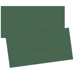 Briefumschläge Universalpapier | DIN lang, 80 g/m², moosgrün, 10 Stück