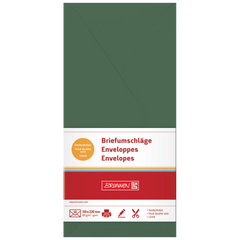 Briefumschläge Universalpapier | DIN lang, 80 g/m², moosgrün, 10 Stück