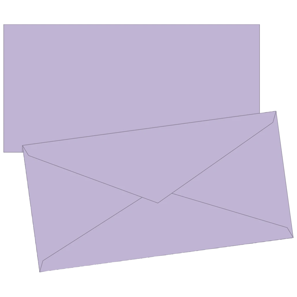 Briefumschläge Universalpapier | DIN lang, 80 g/m², flieder, 10 Stück
