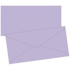 Briefumschläge Universalpapier | DIN lang, 80 g/m², flieder, 10 Stück