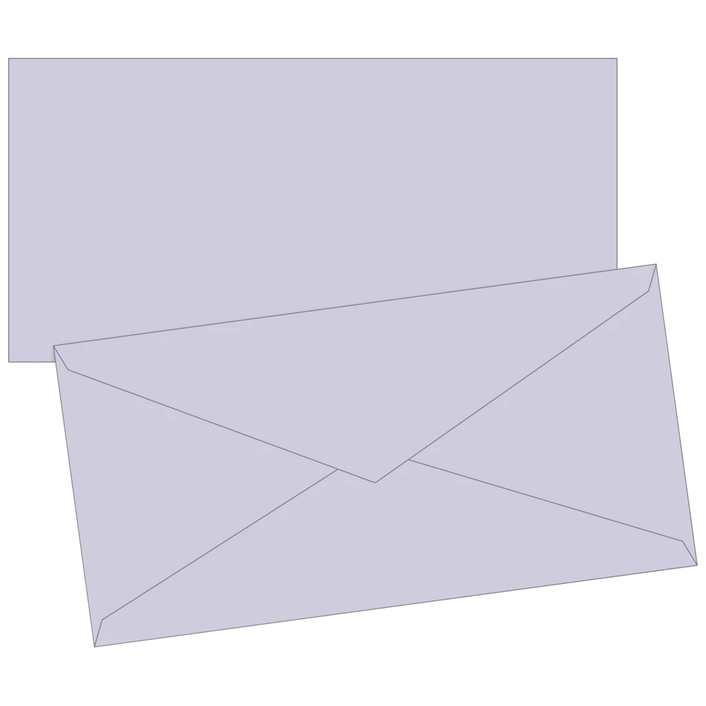 Briefumschläge Universalpapier | DIN lang, 80 g/m², lilac, 10 Stück