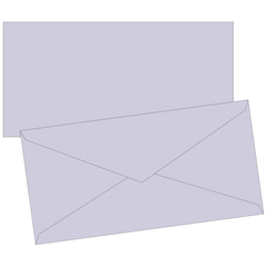 Briefumschläge Universalpapier | DIN lang, 80 g/m², lilac, 10 Stück