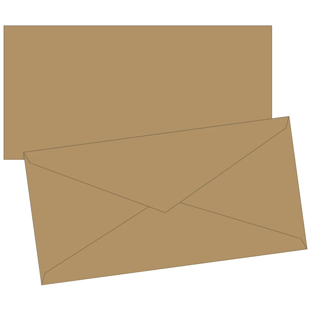 Briefumschläge Universalpapier | DIN lang, 80 g/m², sand, 10 Stück