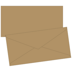 Briefumschläge Universalpapier | DIN lang, 80 g/m², sand, 10 Stück