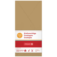 Briefumschläge Universalpapier | DIN lang, 80 g/m², sand, 10 Stück
