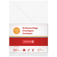 Briefumschläge Universalpapier | C6, 80 g/m², weiß, 10 Stück