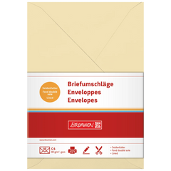 Briefumschläge Universalpapier | C6, 80 g/m², chamois, 10 Stück
