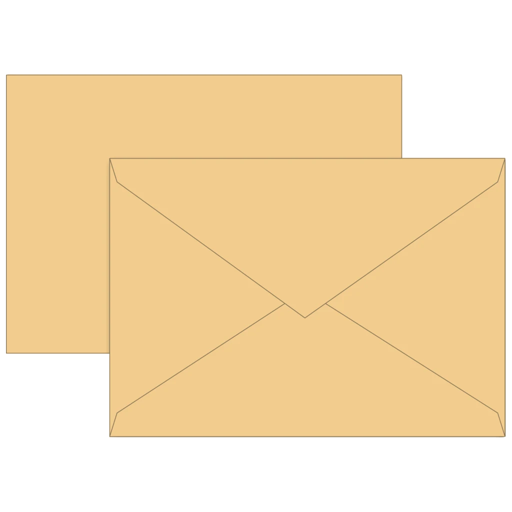 Briefumschläge Universalpapier | C6, 80 g/m², honig, 10 Stück