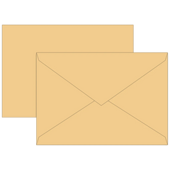 Briefumschläge Universalpapier | C6, 80 g/m², honig, 10 Stück