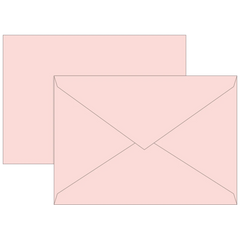 Briefumschläge Universalpapier | C6, 80 g/m², rosé, 10 Stück