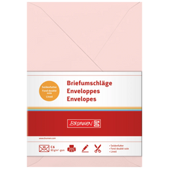 Briefumschläge Universalpapier | C6, 80 g/m², rosé, 10 Stück
