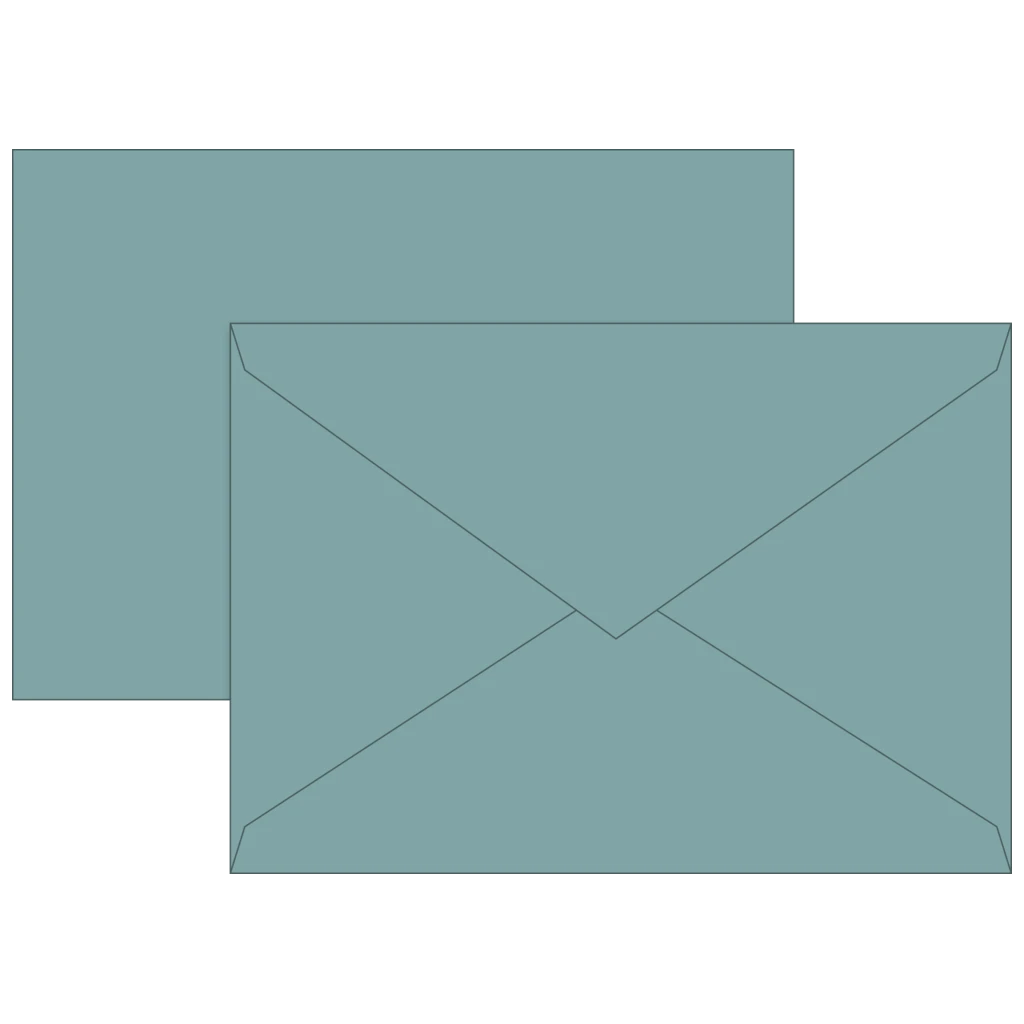 Briefumschläge Universalpapier | C6, 80 g/m², petrol, 10 Stück
