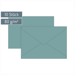 Briefumschläge Universalpapier | C6, 80 g/m², petrol, 10 Stück