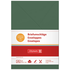 Briefumschläge Universalpapier | C6, 80 g/m², moosgrün, 10 Stück