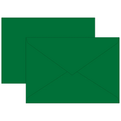 Briefumschläge Universalpapier | C6, 80 g/m², dunkelgrün, 10 Stück