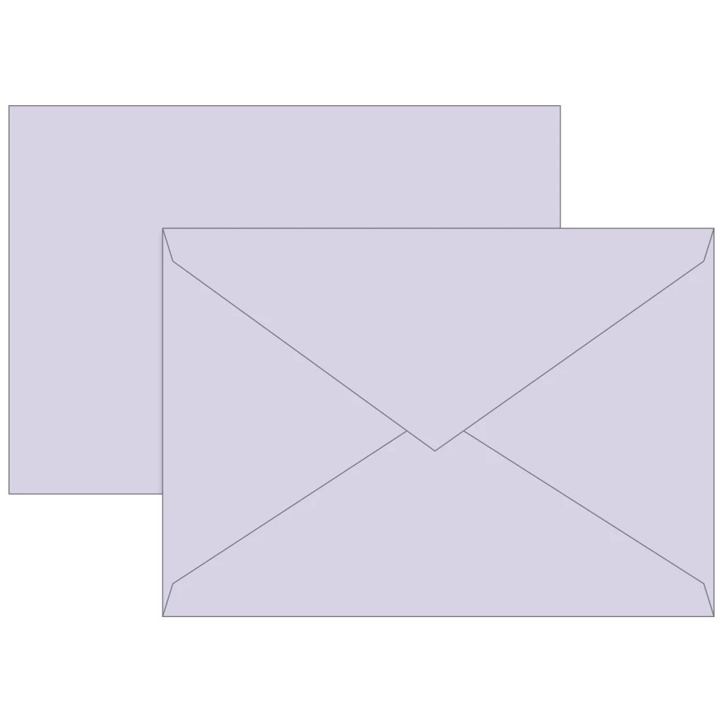 Briefumschläge Universalpapier | C6, 80 g/m², lilac, 10 Stück