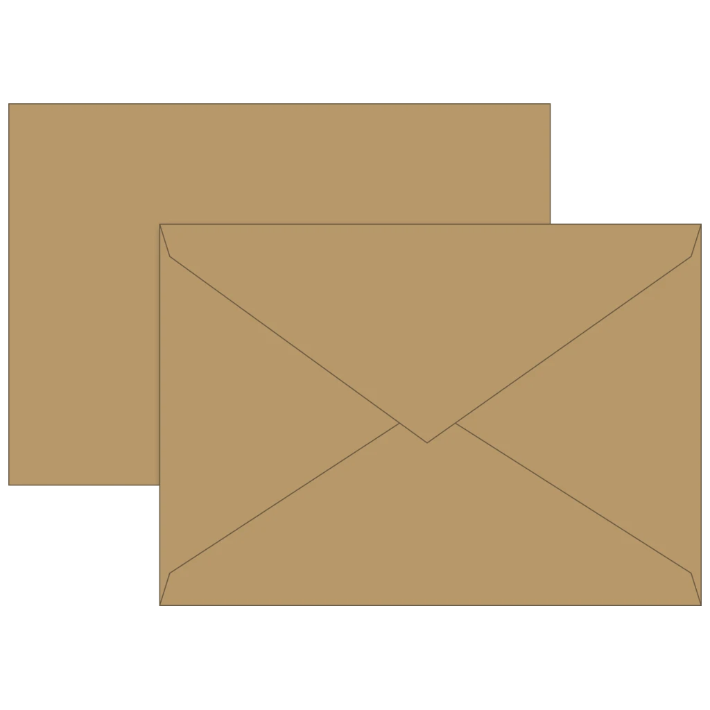 Briefumschläge Universalpapier | C6, 80 g/m², sand, 10 Stück