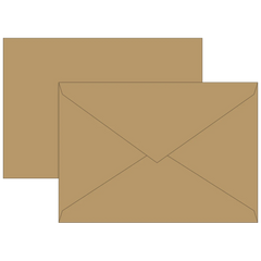 Briefumschläge Universalpapier | C6, 80 g/m², sand, 10 Stück