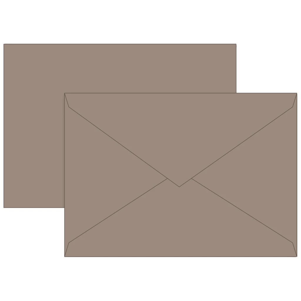 Briefumschläge Universalpapier | C6, 80 g/m², taupe, 10 Stück
