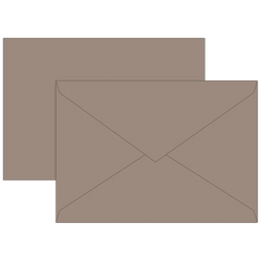 Briefumschläge Universalpapier | C6, 80 g/m², taupe, 10 Stück