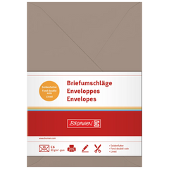 Briefumschläge Universalpapier | C6, 80 g/m², taupe, 10 Stück