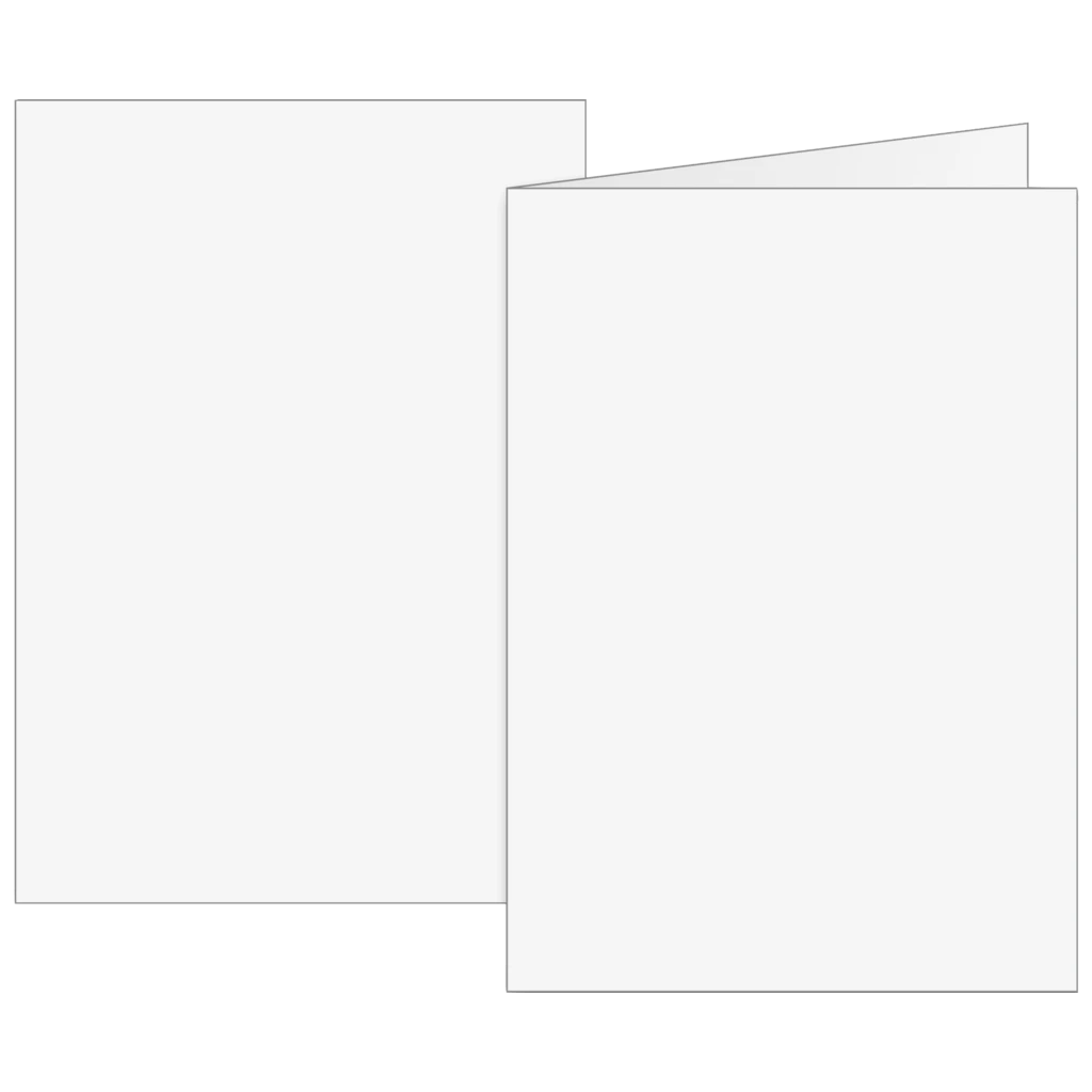 Klappkarten Universalpapier | A6, 105×150 mm, 160 g/m², weiß, 10 Stück