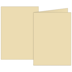 Klappkarten Universalpapier | A6, 105×150 mm, 160 g/m², chamois, 10 Stück
