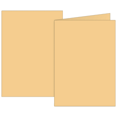 Klappkarten Universalpapier | A6, 105×150 mm, 160 g/m², honig, 10 Stück