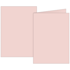 Klappkarten Universalpapier | A6, 105×150 mm, 160 g/m², rosé, 10 Stück