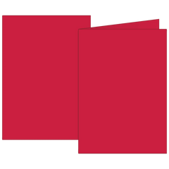 Klappkarten Universalpapier | A6, 105×150 mm, 160 g/m², mittelrot, 10 Stück