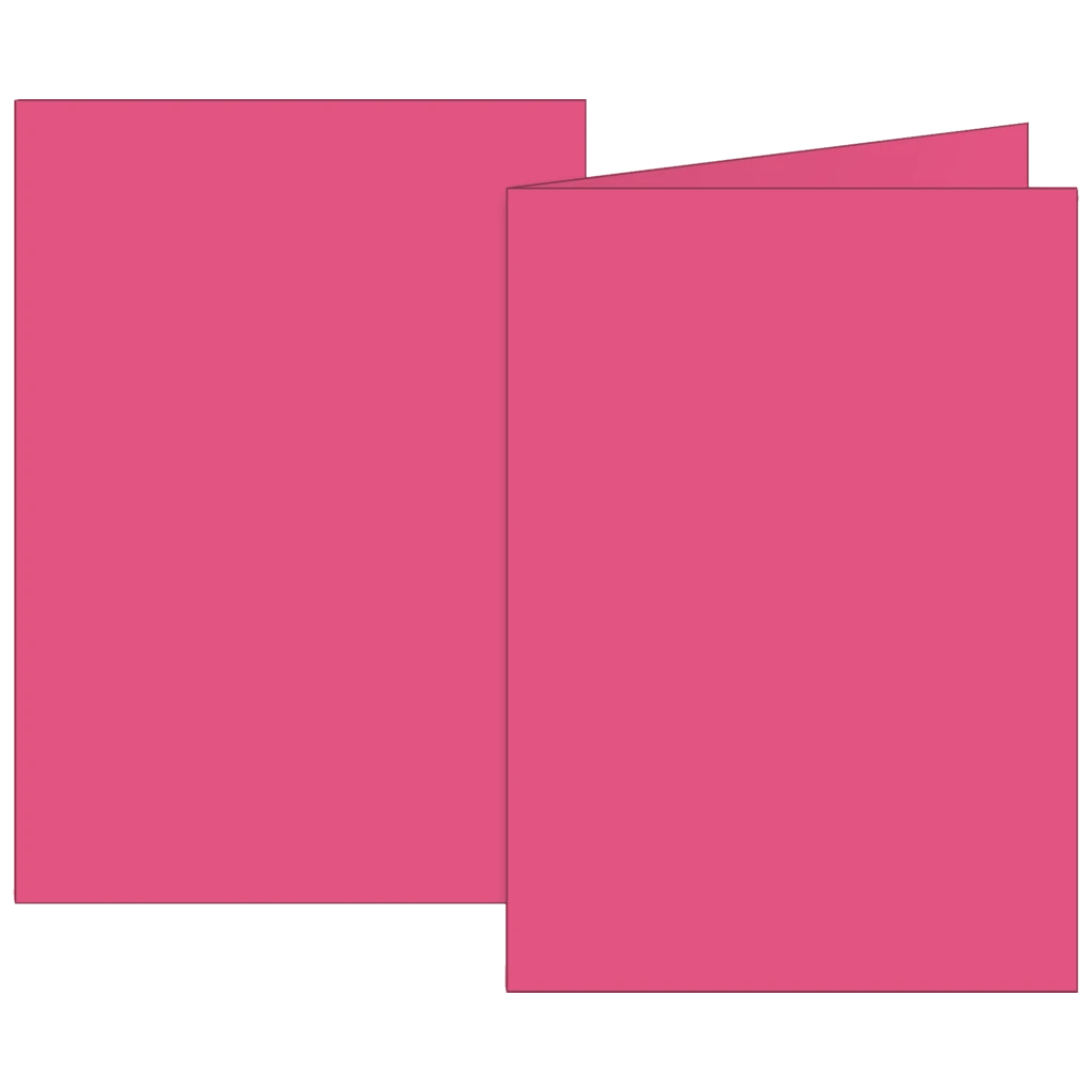 Klappkarten Universalpapier | A6, 105×150 mm, 160 g/m², fuchsia, 10 Stück