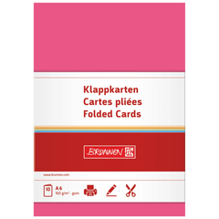 Klappkarten Universalpapier | A6, 105×150 mm, 160 g/m², fuchsia, 10 Stück