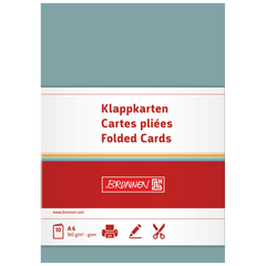 Klappkarten Universalpapier | A6, 105×150 mm, 160 g/m², petrol, 10 Stück
