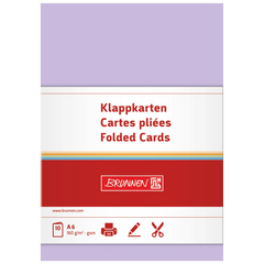 Klappkarten Universalpapier | A6, 105×150 mm, 160 g/m², flieder, 10 Stück