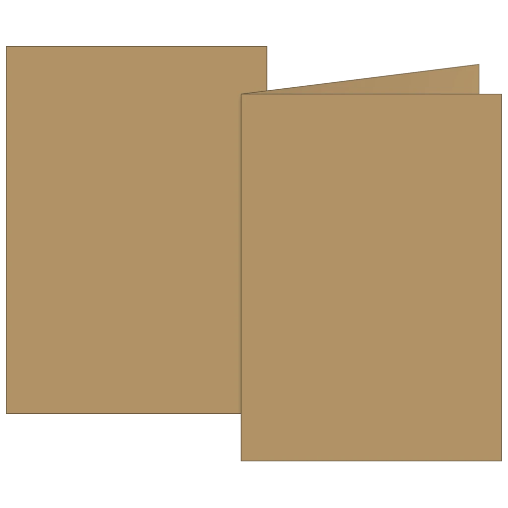 Klappkarten Universalpapier | A6, 105×150 mm, 160 g/m², sand, 10 Stück