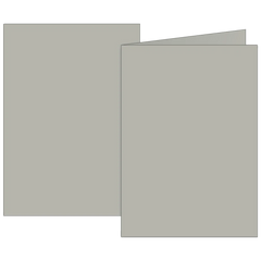 Klappkarten Universalpapier | A6, 105×150 mm, 160 g/m², grau, 10 Stück