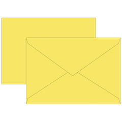 Briefumschläge Universalpapier | C5, 80 g/m², gelb, 10 Stück