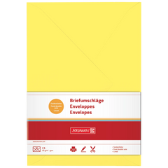 Briefumschläge Universalpapier | C5, 80 g/m², gelb, 10 Stück
