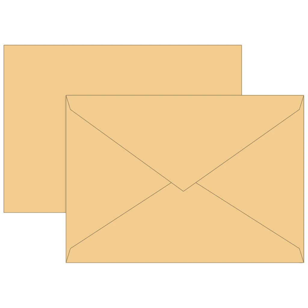 Briefumschläge Universalpapier | C5, 80 g/m², honig, 10 Stück