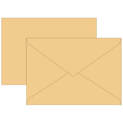 Briefumschläge Universalpapier | C5, 80 g/m², honig, 10 Stück