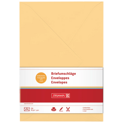 Briefumschläge Universalpapier | C5, 80 g/m², honig, 10 Stück