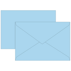 Briefumschläge Universalpapier | C5, 80 g/m², hellblau, 10 Stück