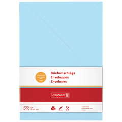 Briefumschläge Universalpapier | C5, 80 g/m², hellblau, 10 Stück