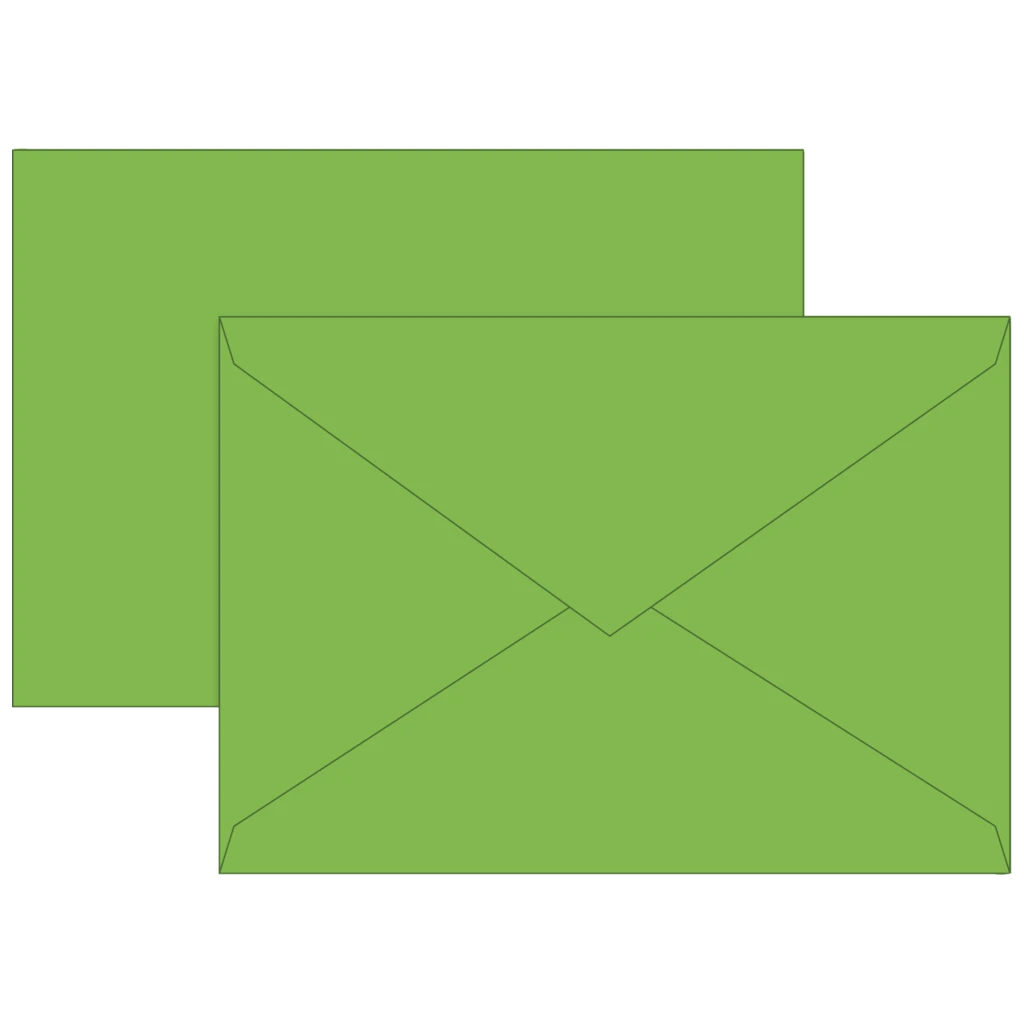 Briefumschläge Universalpapier | C5, 80 g/m², hellgrün, 10 Stück