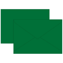 Briefumschläge Universalpapier | C5, 80 g/m², dunkelgrün, 10 Stück