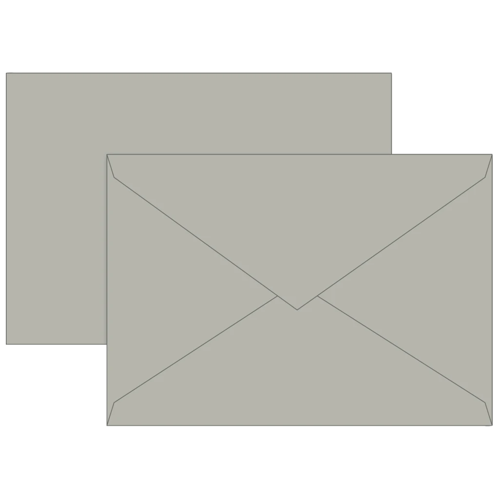 Briefumschläge Universalpapier | C5, 80 g/m², grau, 10 Stück