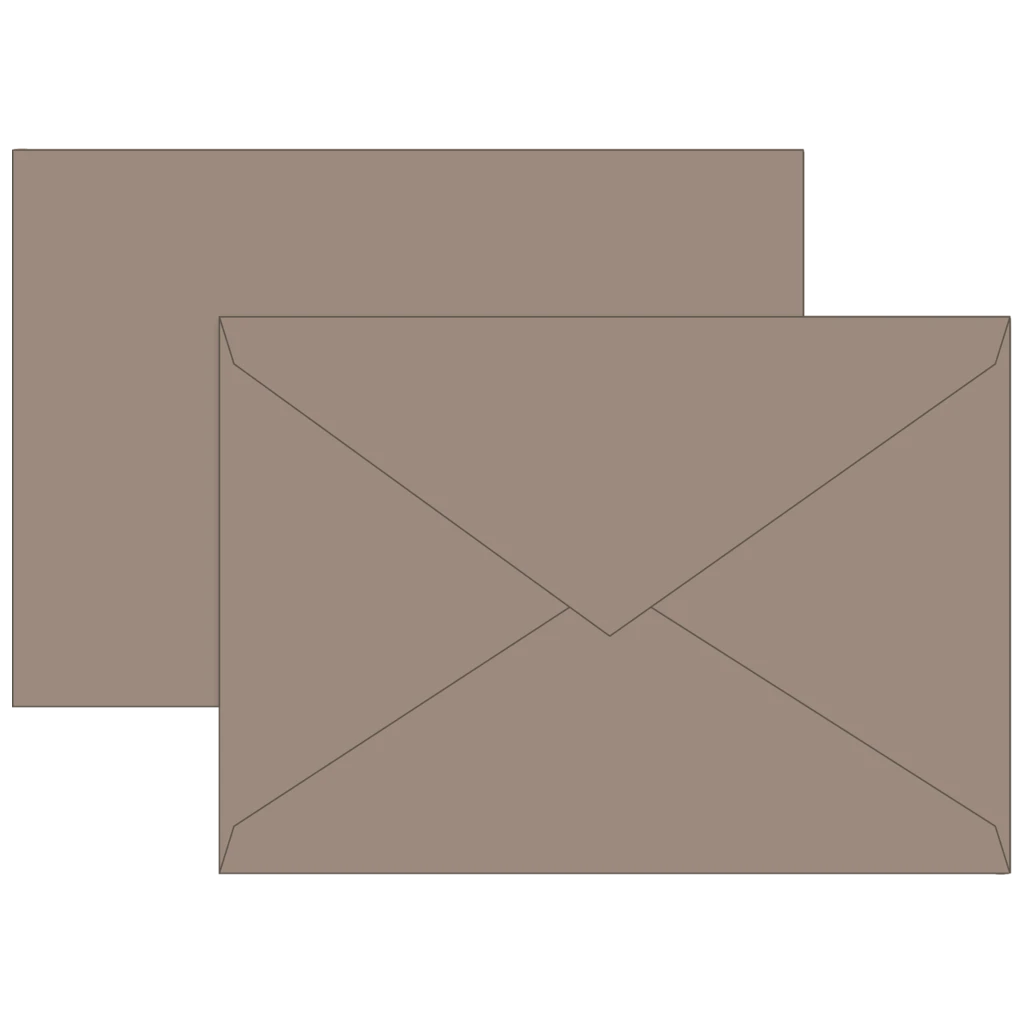 Briefumschläge Universalpapier | C5, 80 g/m², taupe, 10 Stück